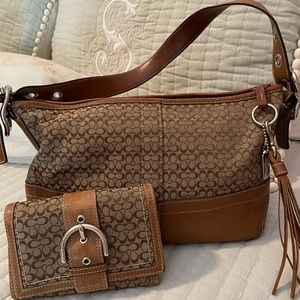 Coach purse and wallet